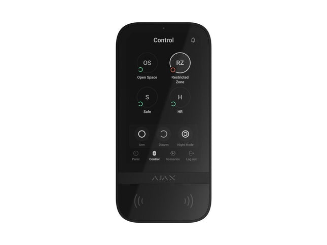 Ajax Systems KeyPad TouchScreen Zwart