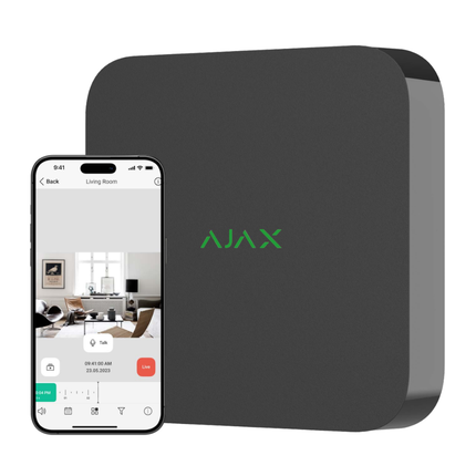 Ajax Systems Kit 4x Turret, NVR en bekabeling zwart