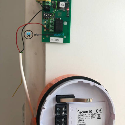 alarmsysteemexpert Professionele flitser, laag model. Wit flitslicht