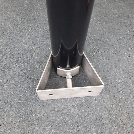 AlarmsysteemExpert.nl Cameramast 3 meter Ø 90mm met RVS muurbeugels