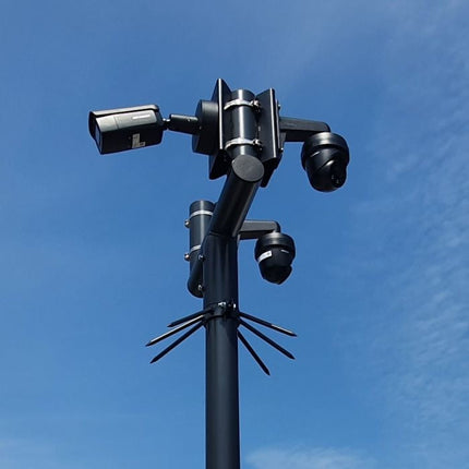 AlarmsysteemExpert.nl Cameramast T-stuk 90mm kleur zwart RAL9005