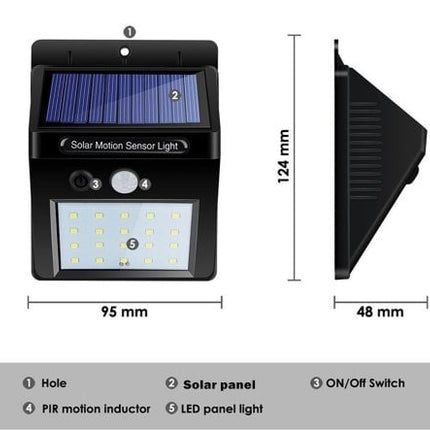 AlarmsysteemExpert.nl Klein model LED schriklamp voor buiten met sensor (draadloos)
