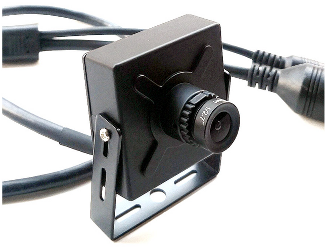 AlarmsysteemExpert.nl Pinhole IP camera 4Mp, 16mm telelens,  kijkhoek 22graden, PoE, Microfoon