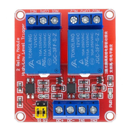 AlarmsysteemExpert.nl Relais Module 12v 2-kanaals