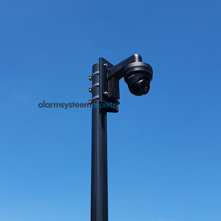 AlarmsysteemExpert.nl Ronde cameramast met kantelanker 3 meter Ø 90mm