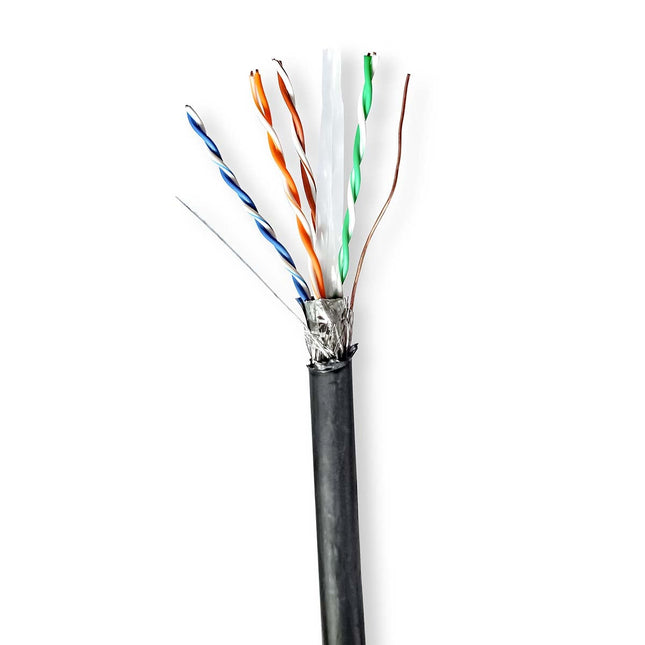 AlarmsysteemExpert.nl S/FTP CAT6 kabel voor buitengebruik op rol 305 m, 100% koper