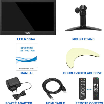 AlarmsysteemExpert.nl TFT 13" Full HD monitor incl. montagebeugel voor aan wand of bureau