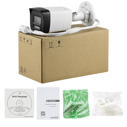 ASE B083-L/S, 8MP/4K Smart Hybrid-Light Bullet camera, PoE, Micro sd slot, 2-weg audio, HIK-Oem