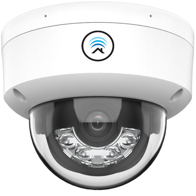 ASE Kit, 2x Dome, 8Mp 4K Ultra HD ColorVu Binnen camera, met NVR en bekabeling