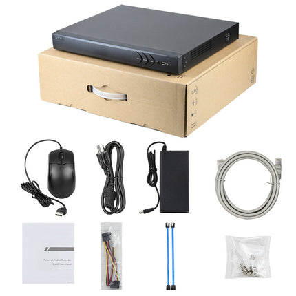 ASE Kit, 8x Dome, 8Mp 4K Ultra HD ColorVu Binnen camera, met NVR en bekabeling