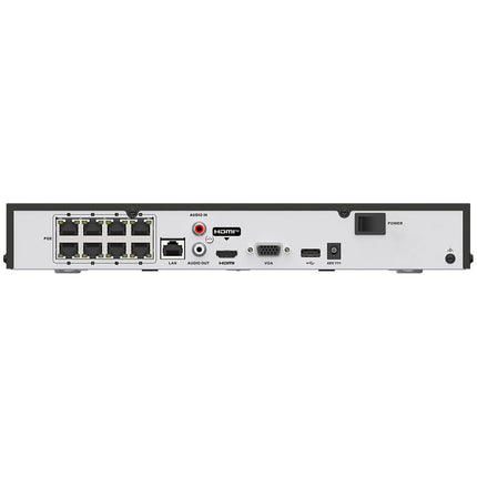 ASE NVR608, 8 Kanaals NVR, HDMI, PoE 8x, HIK-Oem