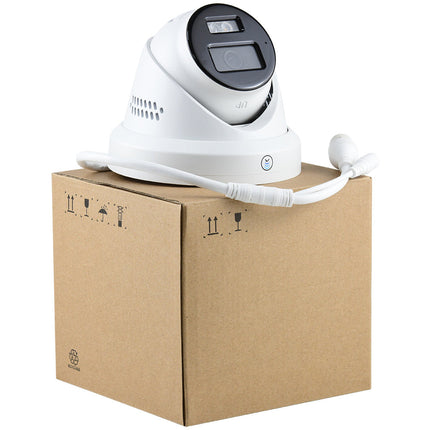 ASE T383-L/S, 8MP/4K Smart Hybrid-Light Turret camera, PoE, Micro sd slot, 2weg-audio, HIK-Oem
