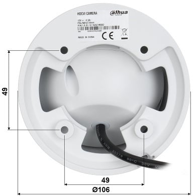 Dahua HAC-HDW2802T-A, 4K Starlight HDCVI IR Eyeball Camera