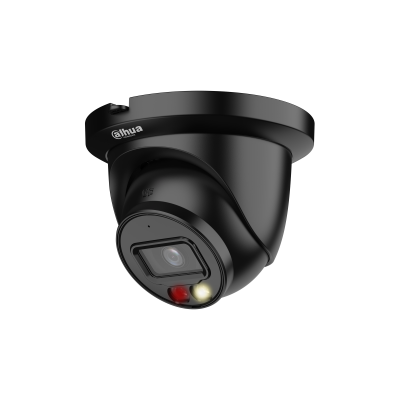 Dahua IPC-HDW2449TM-S-IL 4Mp 2.8mm H.265 Smart Dual Light Full Color, PoE  Black