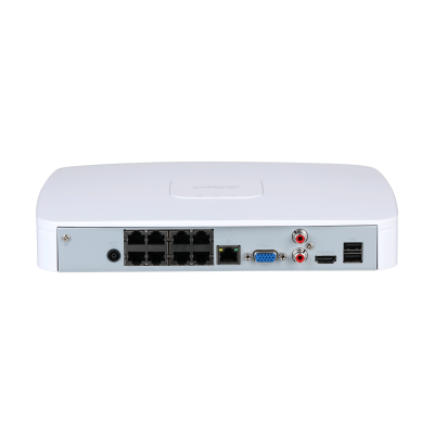 Dahua NVR4108-8P-EI 1x LAN 8xPoE Geschikt voor 8 IP camera's