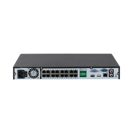 Dahua NVR4216-16P-EI, 16x PoE, Zonder Opslag, Geschikt voor 16 IP camera's