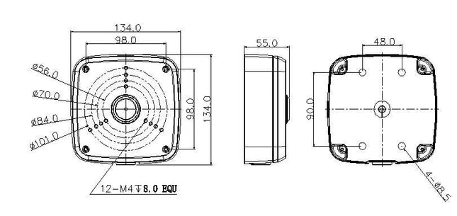 Dahua PFA122 montage box