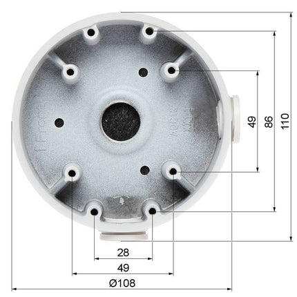 Dahua PFA139-B Montage box Zwart
