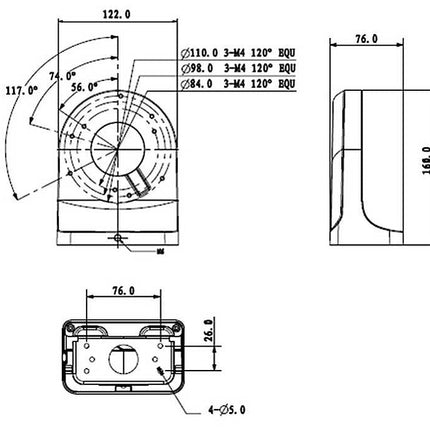 Dahua PFB203W Muursteun