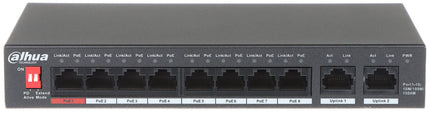 Dahua PFS3010-8GT-96-V2 8x PoE Gigabit 2x RJ45 Uplink