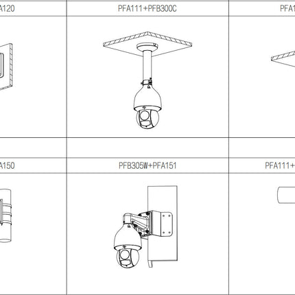 Dahua SD5A825GA-HNR 8MP Starlight PTZ Wizsense, autotracking,  25x optische zoom, incl. steun en voeding