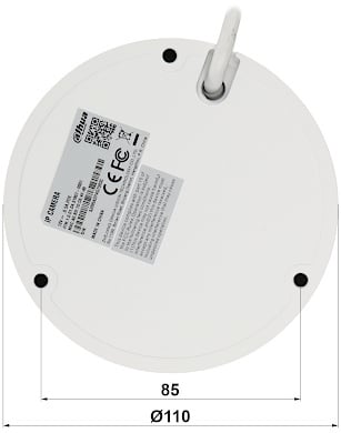 Dahua Set 1x Dome 8MP + Recorder & Bekabeling