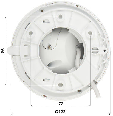 Dahua Set 3x Turret 8MP + Recorder & Bekabeling