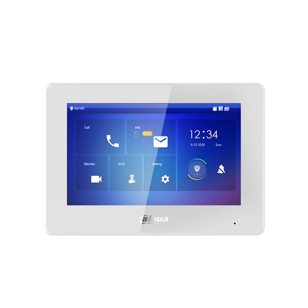 Dahua VTH5422HW Video Intercom 7" binnenpost PoE en 2-Draads