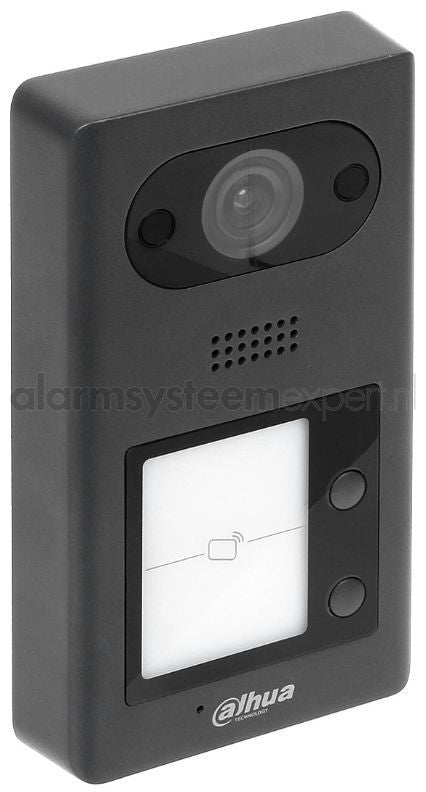 Dahua VTO3211D-P4 Video Intercom buitenpost met 4 drukknoppen, Mifare taglezer, PoE
