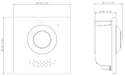 Dahua VTO4202F-P-S2 Video Intercom Camera Hoofdmodule
