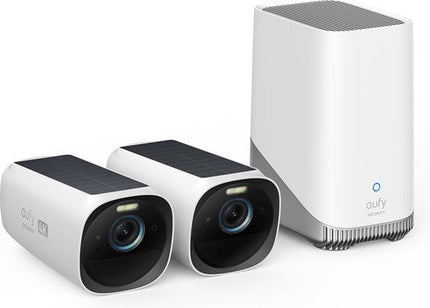 Eufy Eufycam 3  Duopack met 2 draadloze camera's en Homebase 3
