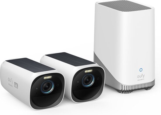 Eufy Eufycam 3  Duopack met 2 draadloze camera's en Homebase 3