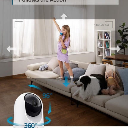 Eufy Indoor Cam, Pan & Tilt draaibaar 2K