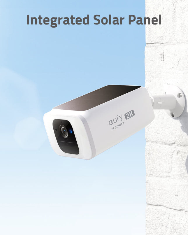 Eufy Security SoloCam S40 Solar 2K resolutie, Batterij met ingebouwd zonnepaneel