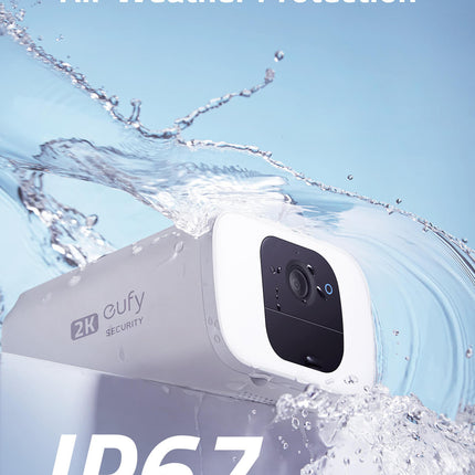 Eufy Security SoloCam S40 Solar 2K resolutie, Batterij met ingebouwd zonnepaneel