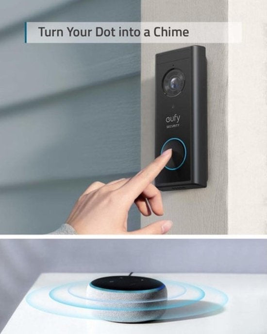 Eufy Videodeurbel set draadloos met Homebase