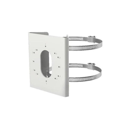 Hikvision DS-1275ZJ-S-SUS, paalmontagebeugel met klemmen, klein model RVS