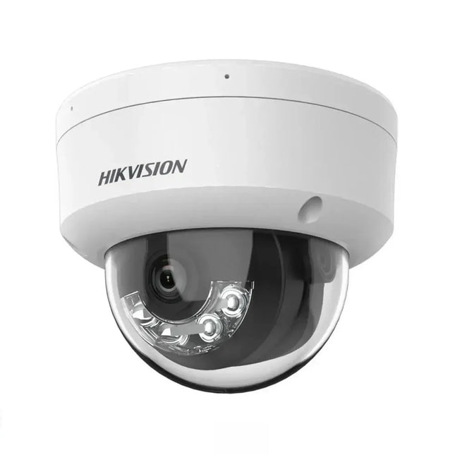 Hikvision DS-2CD2183G2-LIS2U, 8MP 4K Dome Camera, AcuSense, Smart Hybrid Light, PoE en 2x Microfoon
