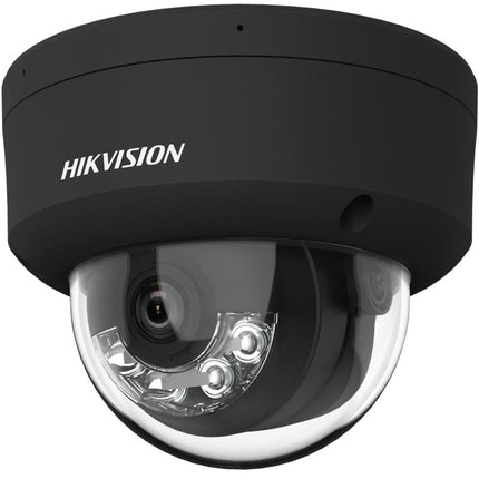 Hikvision DS-2CD2183G2-LIS2U Zwart, 8MP 4K Dome Camera, AcuSense, Smart Hybrid Light, PoE en 2x Microfoon
