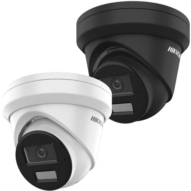 Hikvision DS-2CD2343G2-LI2U, 4MP Turret, Smart Hybrid Light, AcuSense, PoE, Micro SD slot, Microfoon