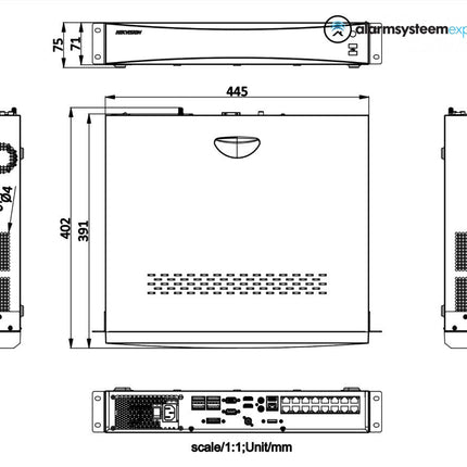 Hikvision DS-7716NXI-I4/16P/S AcuSense NVR 16 kanaals 4K recorder, tot 12mp, 4x SATA, 16x PoE