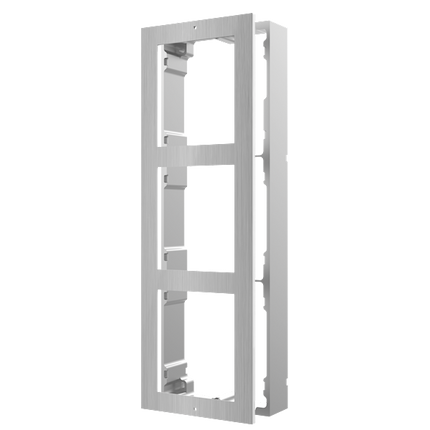 Hikvision DS-KD-ACW3/S modulaire intercom opbouwframe 3 modules RVS