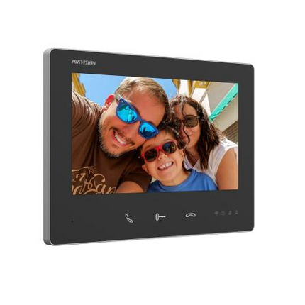 Hikvision DS-KH7300EY-WTE2, 2-Draads Modulaire intercom, zwarte binnenpost, WiFi