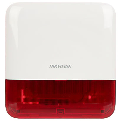 Hikvision DS-PS1-E-WE Buitensirene Rode kap