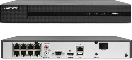Hikvision HWN-4108MH-8P, 8 Kanaals 8Mp 4K NVR, PoE