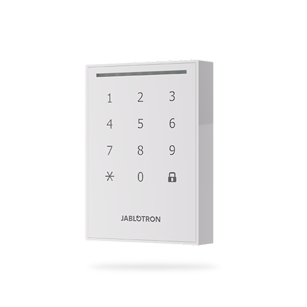 Jablotron JA-121E-WH buiten bediendeel met lezer wit