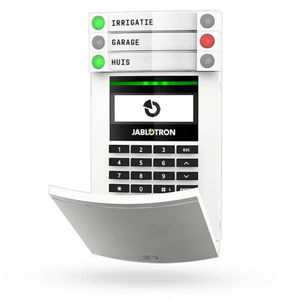 Jablotron JA-154E draadloos bedienpaneel met LCD scherm, toetsenbord en RFID