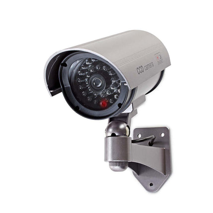 Nedis Dummy beveiligingscamera Bullet IP44 Zilver