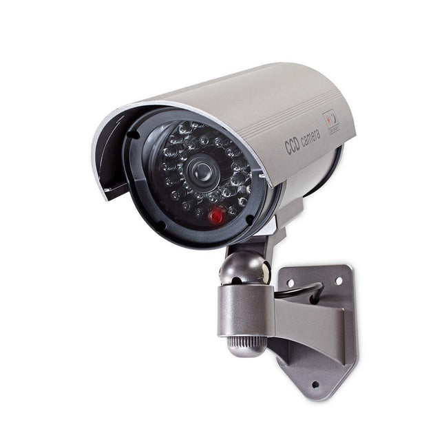 Nedis Dummy beveiligingscamera Bullet IP44 Zilver