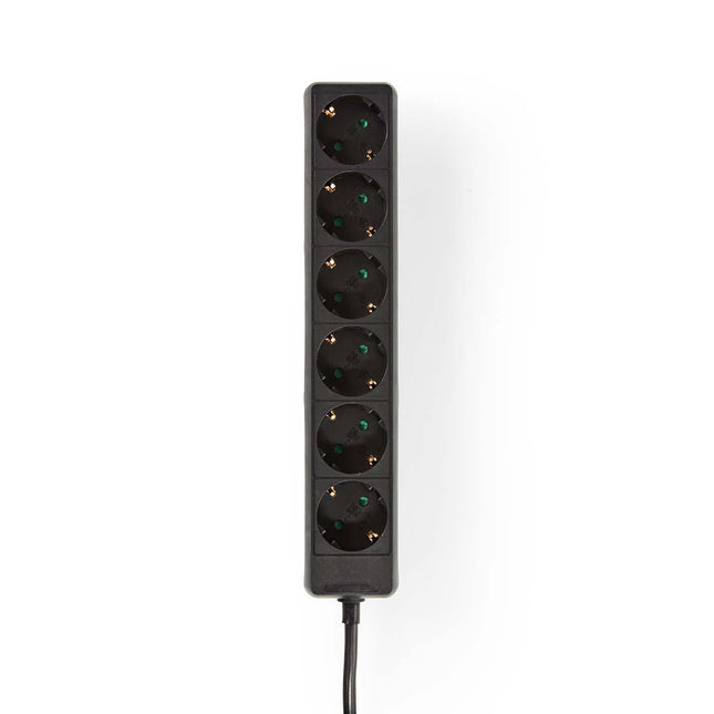 Nedis Stekkerdoos met randaarde, 16 A, 6-wegs, 3m